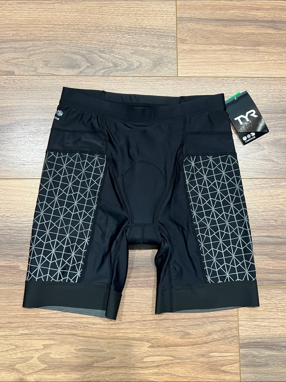 NEW TYR Men’s 7” Comp Tri Short in Black Size Medium
